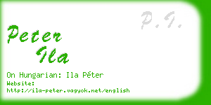 peter ila business card